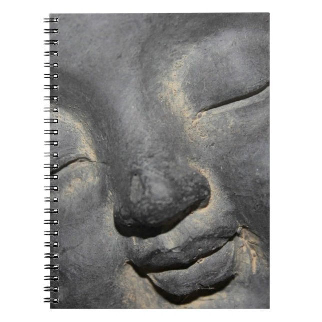 Carnet Gentle Buddha Face Stone Sculpture (Devant)