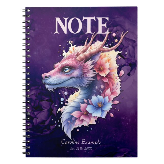 Carnet Gentle Guardian Dragon.  (Devant)