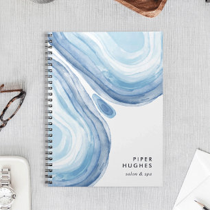 Carnet Géode de vague bleue