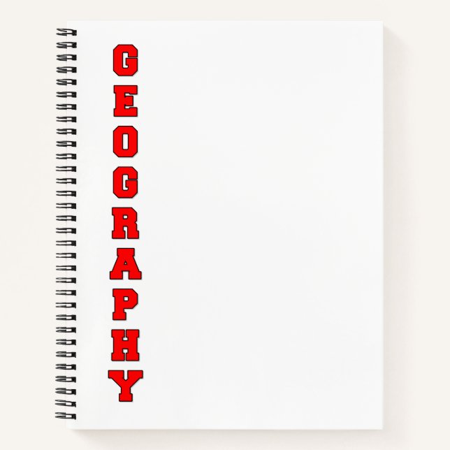 Carnet Géographie (Devant)