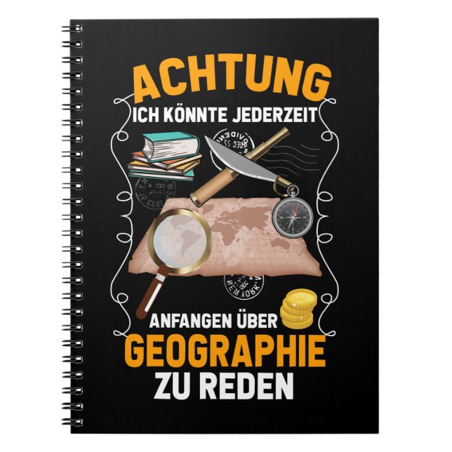 Carnet Géographie de l'École Amusante du Professeur d'hum (Devant)