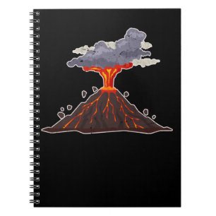 Carnet Géologie de la lave du volcan cool