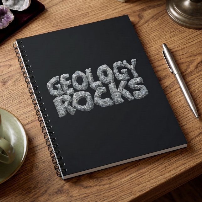 Carnet Géologie Rocks - Jeu de mots de science de la Terr (Créateur téléchargé)