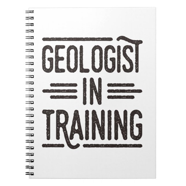 Carnet Géologue en formation futur géologue (Devant)