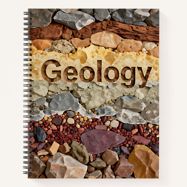 Carnet Geology Layered Rocks Earth Science Personalized (Devant)