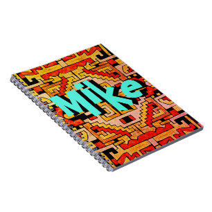 Carnet Geomethric Tribal/Ethnic Motif & Votre nom