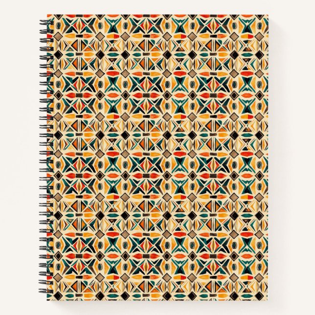 Carnet   Geometric Watercolor Mosaic (Devant)