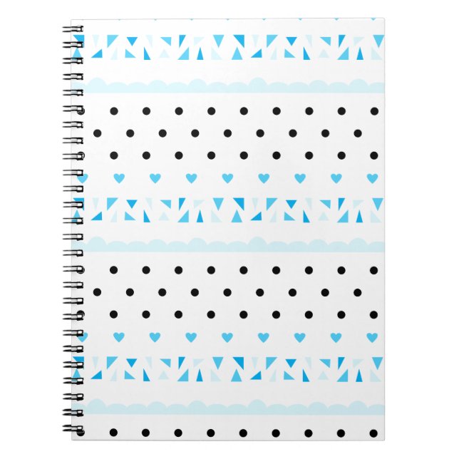Carnet Géométrie bleue (Devant)