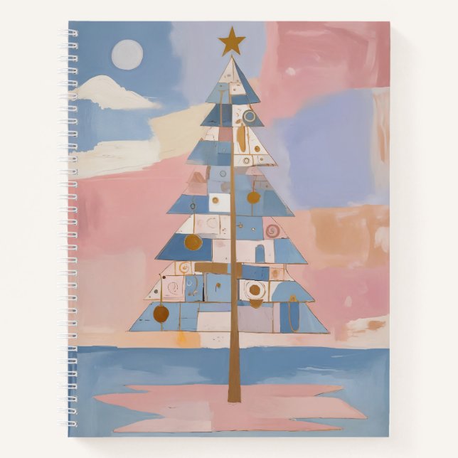 Carnet Géométrie de Noël abstraite (Devant)