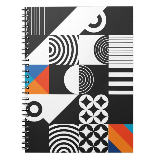 Carnet Géométrie moderne de style scandinave (Devant)