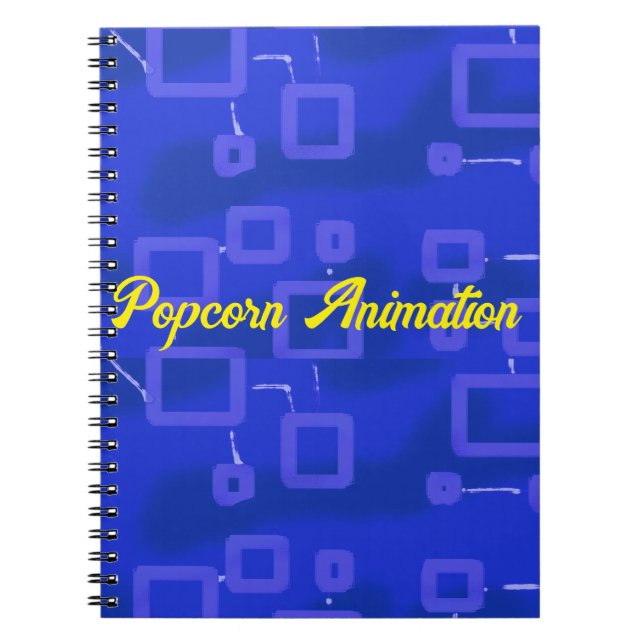 Carnet Géométrique bleue (Devant)