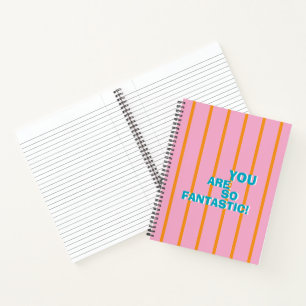 Carnet Géométrique, Coloré, Message d'appréciation