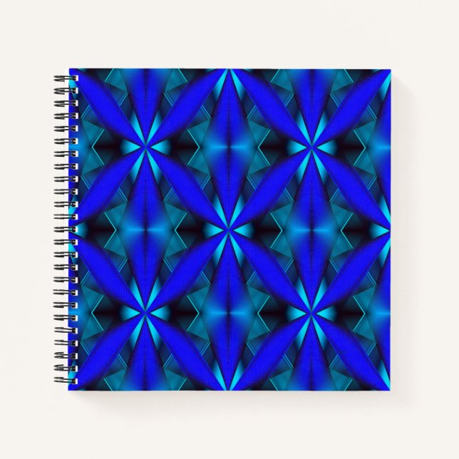 Carnet Géométriquement en bleu... (Devant)