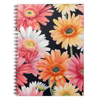 Carnet Gerbera Daisy - Watercolor flowers