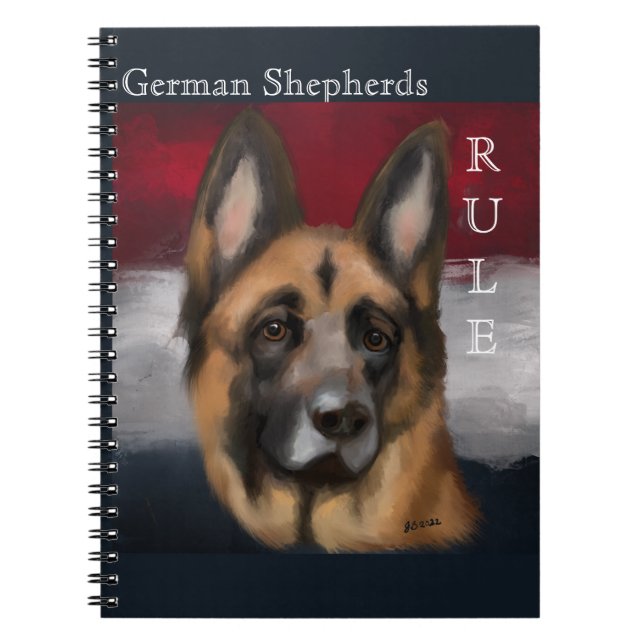 CARNET GERMAN SHEPHERD    (Devant)