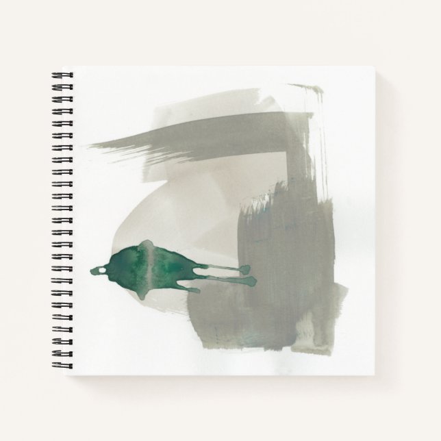 Carnet Gestes de terre - Gris et Vert (Devant)