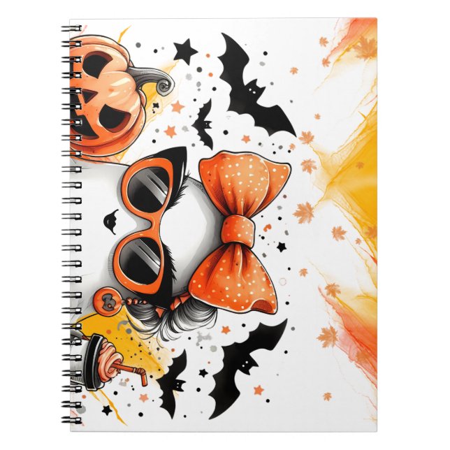 Carnet Ghost d'Halloween drôle (Devant)