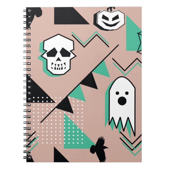 Carnet Ghost motif, halloween thème sans couture motif av (Devant)