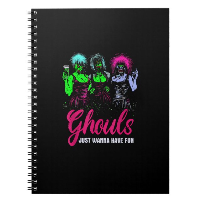 Carnet Ghouls veut juste s'amuser - Drôle Hallowe Vintage (Devant)
