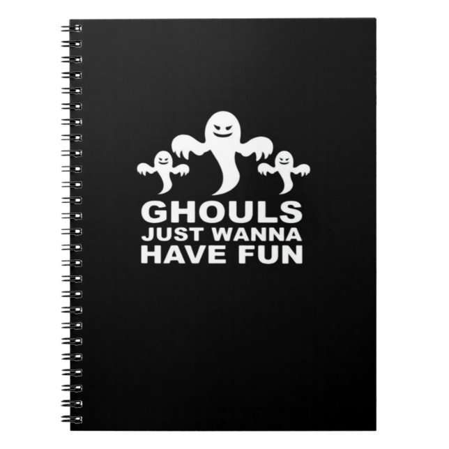 Carnet Ghouls veut juste s'amuser Halloween drôle (Devant)