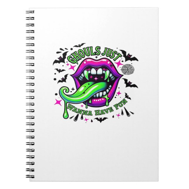 Carnet Ghouls Veux Juste Avoir Amusé Sloth Vibe (Devant)