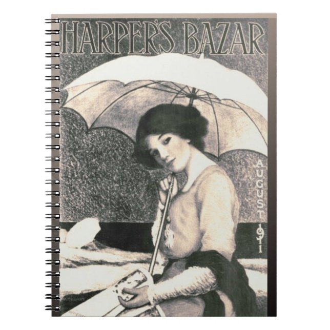 Carnet Gibson Girl with Umbrella 1911 Magazine Cover (Devant)