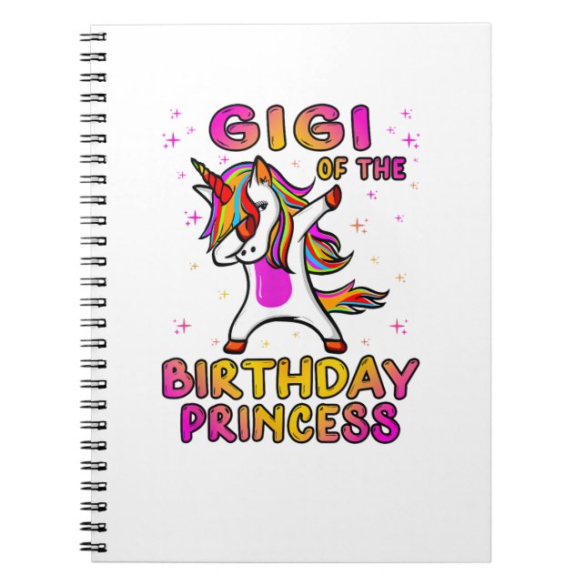 Carnet Gigi Of The Birthday Princess Girl - Grandma Dabbi (Devant)