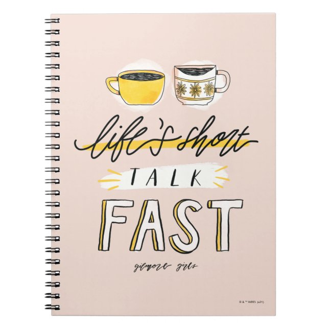 Carnet Gilmore Girls | Life's Short Talk Fast - Coffee (Devant)