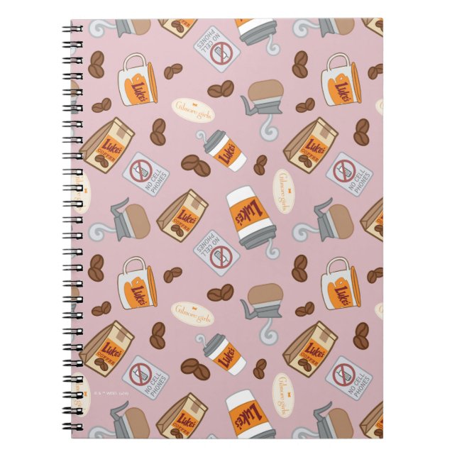 Carnet Gilmore Girls | Luke's Diner Coffee Motif (Devant)