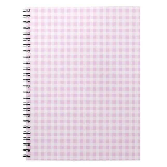 Carnet Gingham Barbe à Papa (Devant)