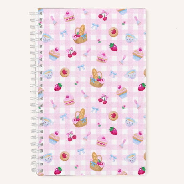 Carnet Gingham Rose Pique-Nique (Recto)