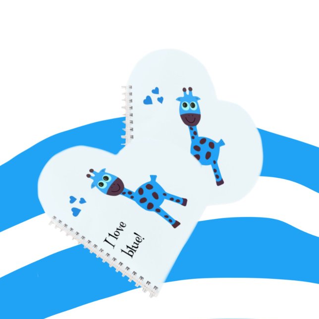 Carnet Girafe bleue (Créateur téléchargé)