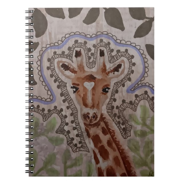 Carnet Girafe Mignonne  (Devant)