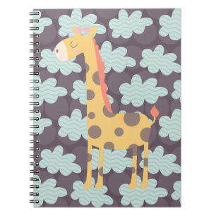 Carnet Giraffe et nuages