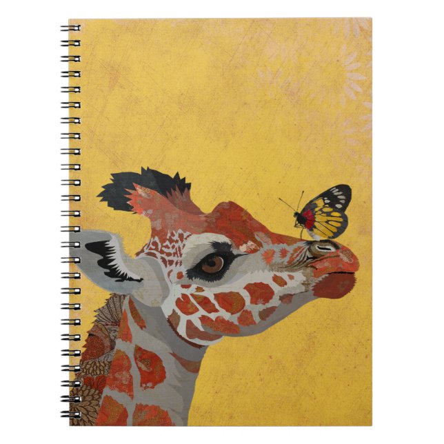 CARNET GIRAFFE ET PAPILLON (Devant)
