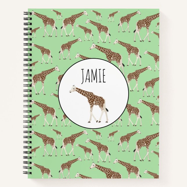 Carnet Giraffe Jungle Safari animal (Devant)