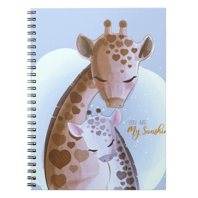 Carnet Giraffe Lover Cute Giraffes (Devant)