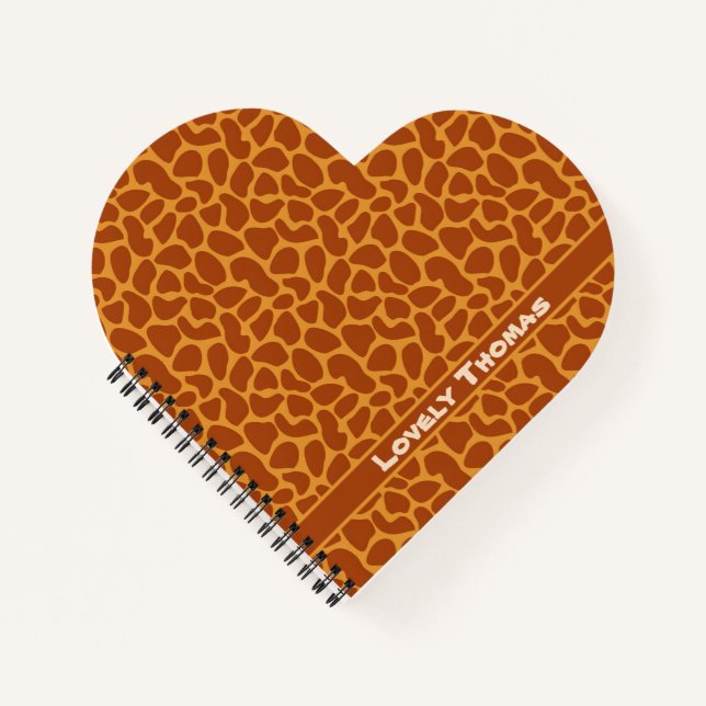 Carnet Giraffe Peau animale (Devant)