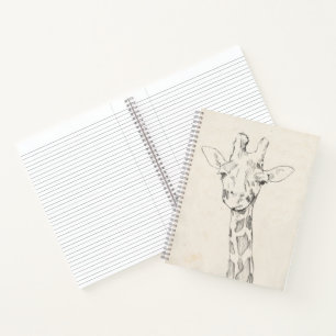 Carnet Giraffe Portrait Croquis