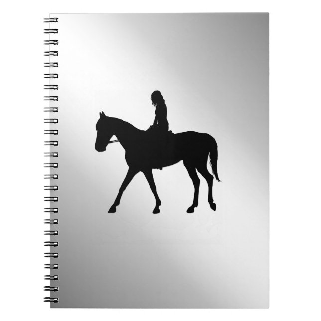 Carnet Girl on Horse Silver (Devant)