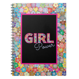 Carnet Girl Power Cadeaux floraux colorés pour elle