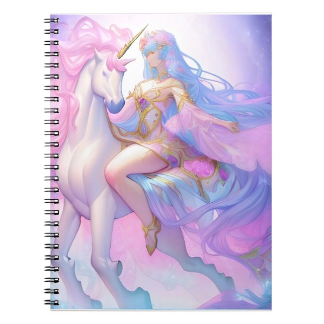 Carnet Girl Riding a Unicorn (Devant)