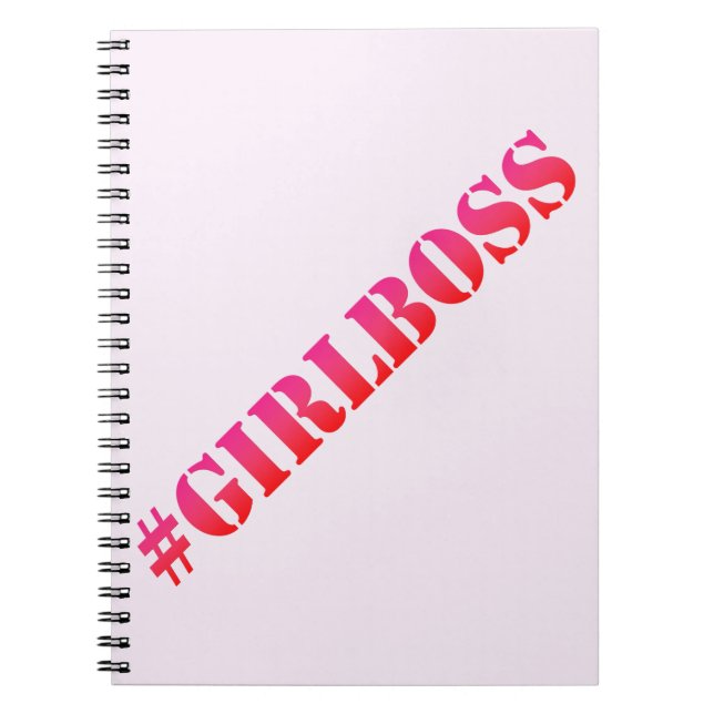 Carnet #GirlBoss - Fun quote Notebook (Devant)