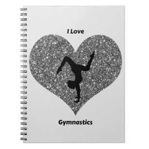 Carnet Girls I Love Gymnastics Spiral Notebook