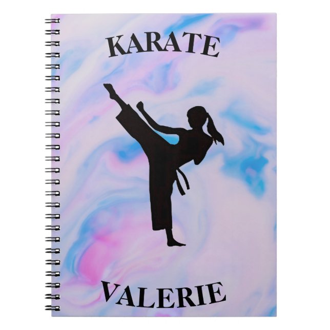 Carnet Girls Karate Pastel Swirl (Devant)
