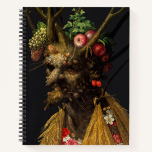 Carnet Giuseppe Arcimboldo - Quatre saisons en une tête