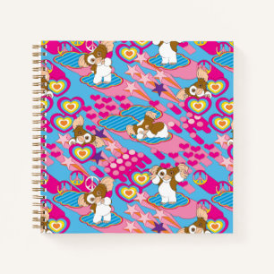 Carnet Gizmo Pink Peace & Love Motif
