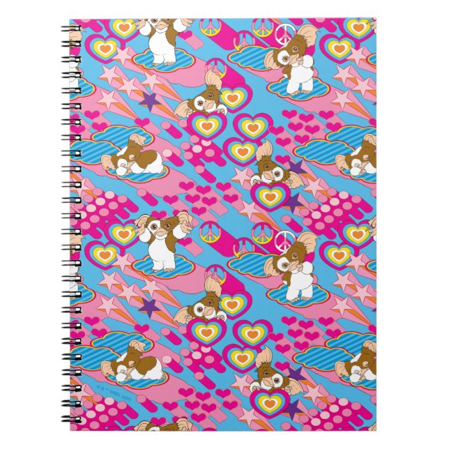 Carnet Gizmo | Pink Peace & Love Motif (Devant)