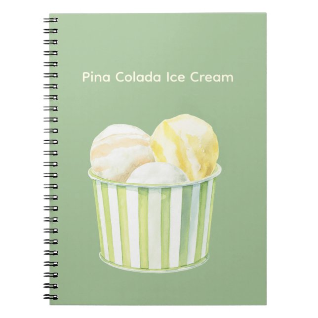 Carnet Glace à la Piña Colada (Devant)