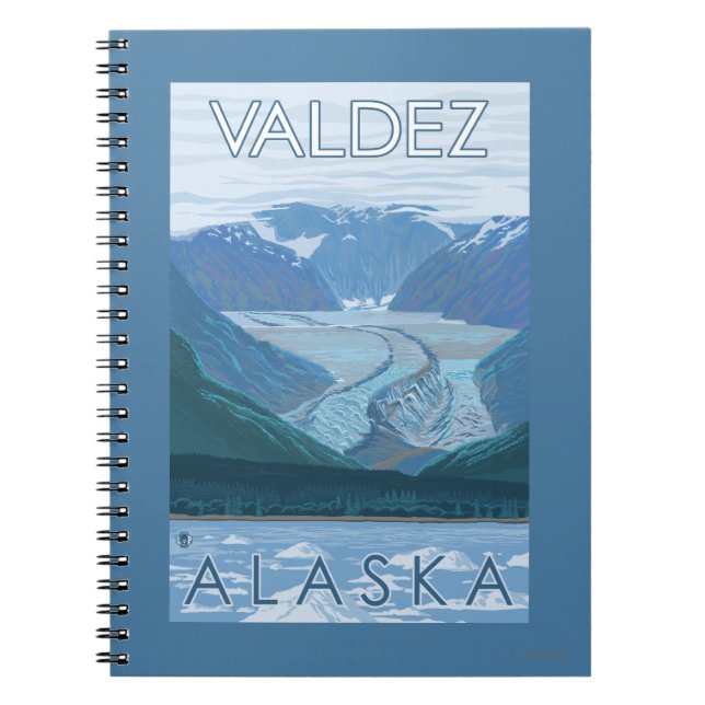Carnet Glacier Scene - Valdez, Alaska (Devant)